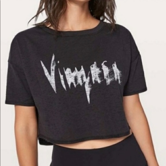 lululemon athletica Tops - Lululemon Athletica Vinyasa Lightest Crop Tee